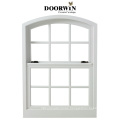 Price New Design American Style Vertical Sliding Aluminum Black Thermal Break Solid Wooden Single and Double Hung Sash Windows